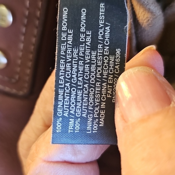 Liz Clayborne Genuine Leather Elegant Brown Women's Bag. Gold Hardware. - Picture 11 of 14